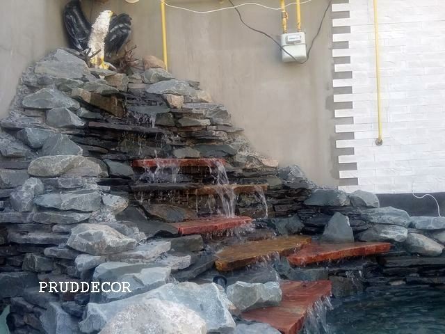 Декоративный водопад с прудом в крыму (2)