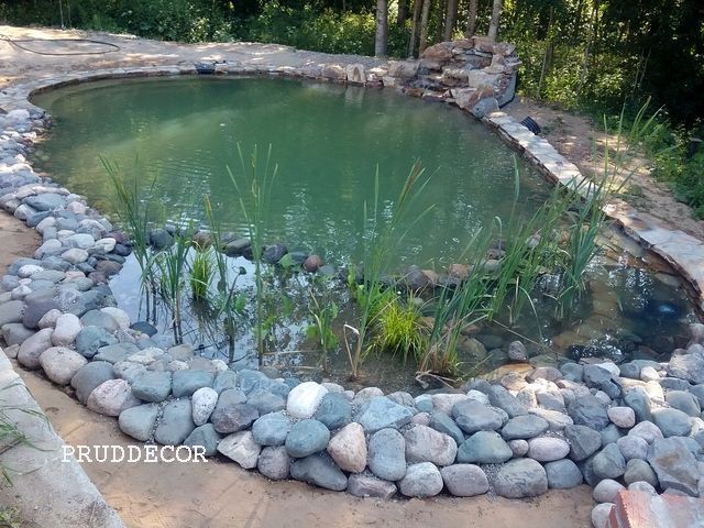 Пруд - бассейн из природного камня. Биопруд в краснодарском крае (56)
